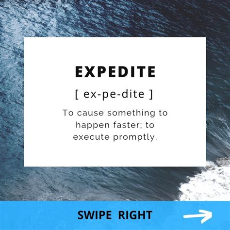 EXPEDITE Meaning in Tagalog .
